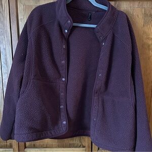 Women's Deep Purple / Burgundy Teddy Jacket
